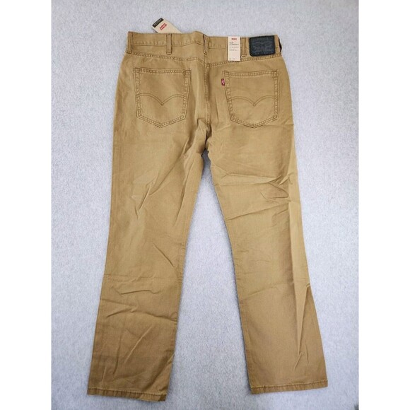 Levi's 514 Mens Jeans Caraway Brown Straight Stretch Mid Rise 38x30 - Picture 7 of 10